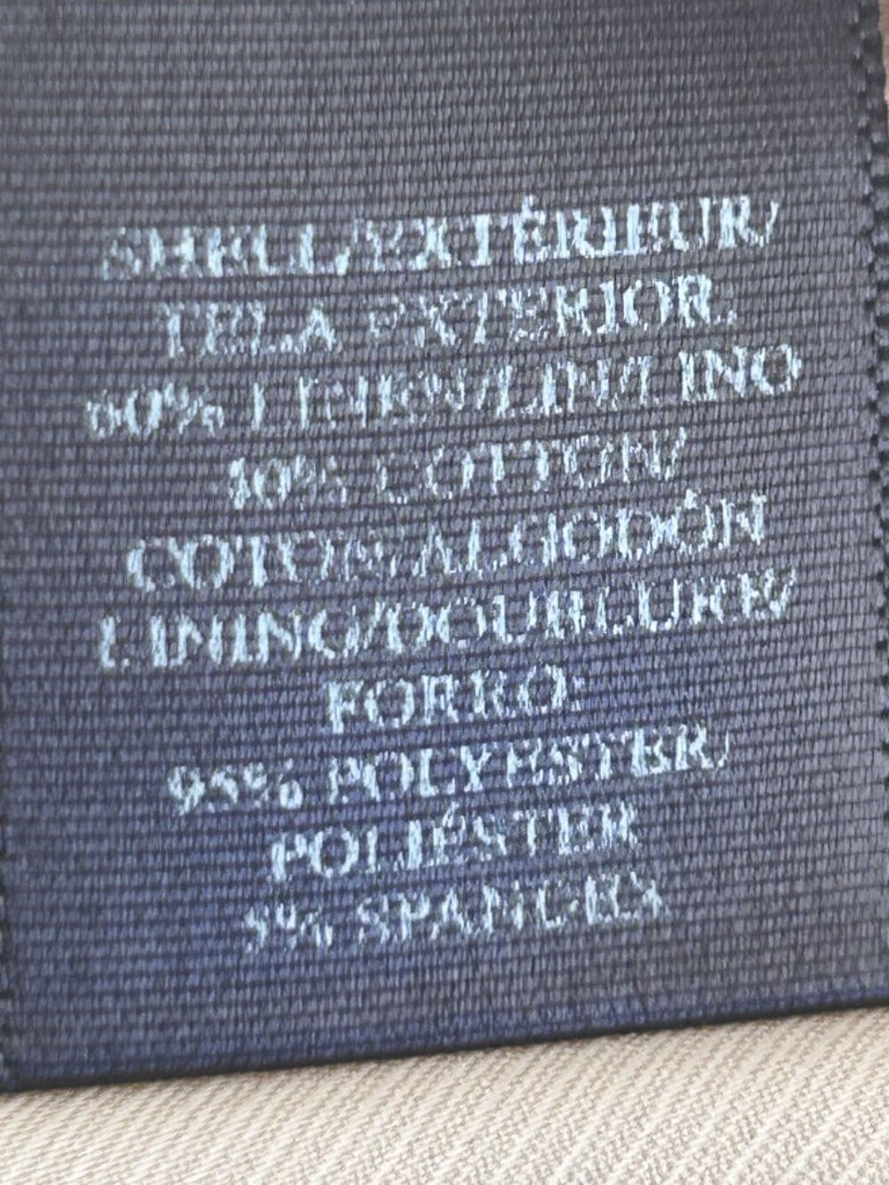 Ann Taylor Lined Safari Utility Jacket Beige/Tan/Creme Linen Cotton Size 8 - Picture 6 of 10